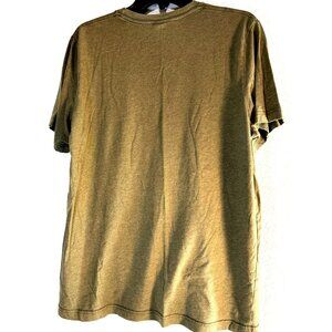 Canvas Bella Womens Short Sleeve Graphic T-Shirt Green Black/Animal Print Size L
